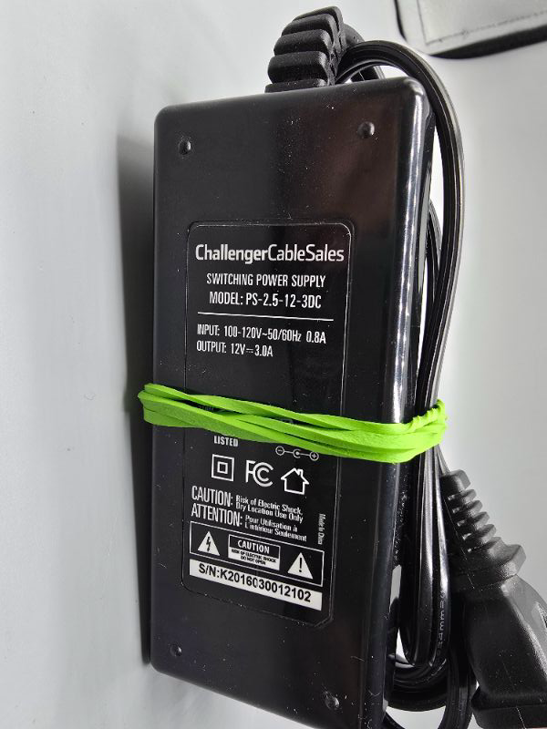Photo 1 of Challenger Cable Sale Switching Power Supply Model: PS-2.5-12-3DC