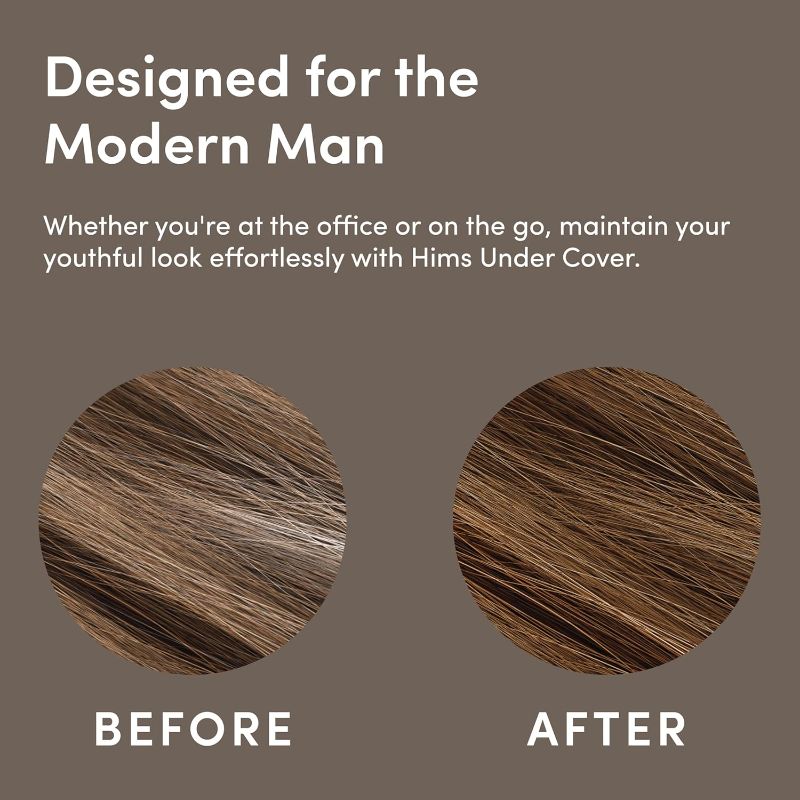 Photo 1 of HIMS Under Cover Hair Color & Conditioner - Light Brown Color Conditioner for Men - Semi Permanent Hair Color - Color Depositing, Deep Conditioning, Blends Grays - Fresh Forest Scent, 5 fl oz