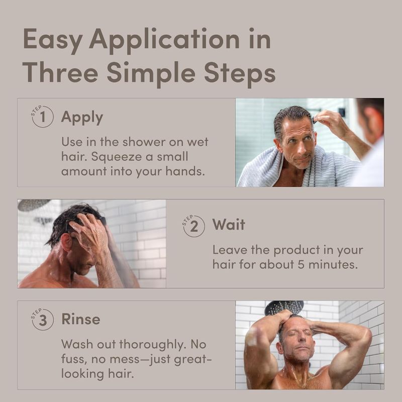 Photo 1 of HIMS Under Cover Hair Color & Conditioner - Light Brown Color Conditioner for Men - Semi Permanent Hair Color - Color Depositing, Deep Conditioning, Blends Grays - Fresh Forest Scent, 5 fl oz