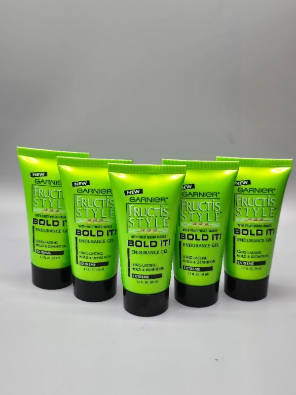 Photo 1 of 5 Pack 1.7oz Garnier Fructis Style BOLD IT! Enhancing Gel 