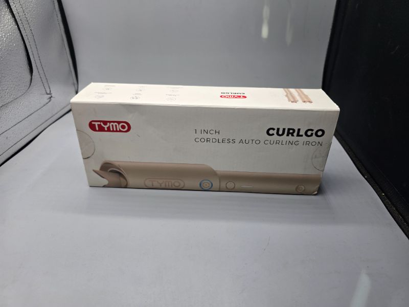 Photo 1 of TYMO Cordless Automatic Curling Iron - Upgraded TYMO CurlGo Smart 1 Inch Rotating Curling Wand for Travel, Ionic Beach Waves Portable Hair Curlers for Women, Anti-Scald, Safe & Tangle-Free, Pink