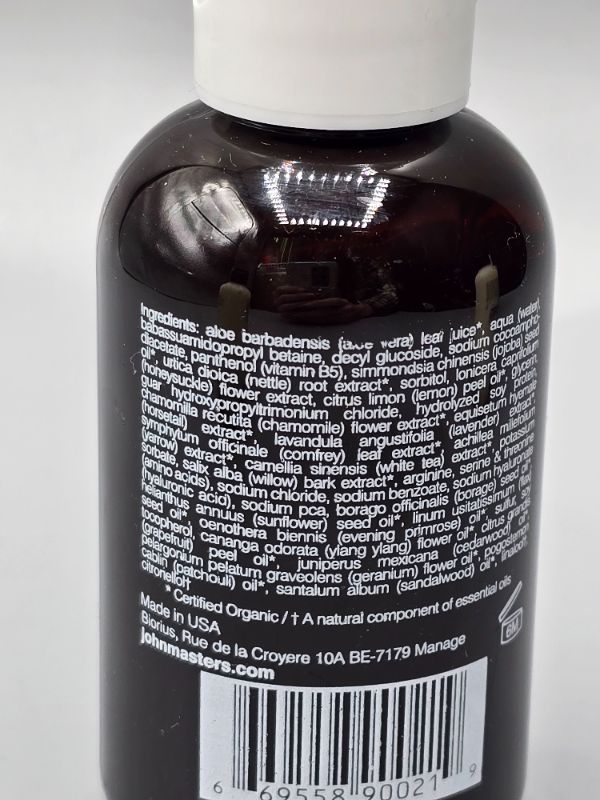 Photo 1 of John Masters Organics Travel Shampoo And Detangler Primrose Shampoo For Dry Hair Organic Citrus & Neroli Intensive Detangler New