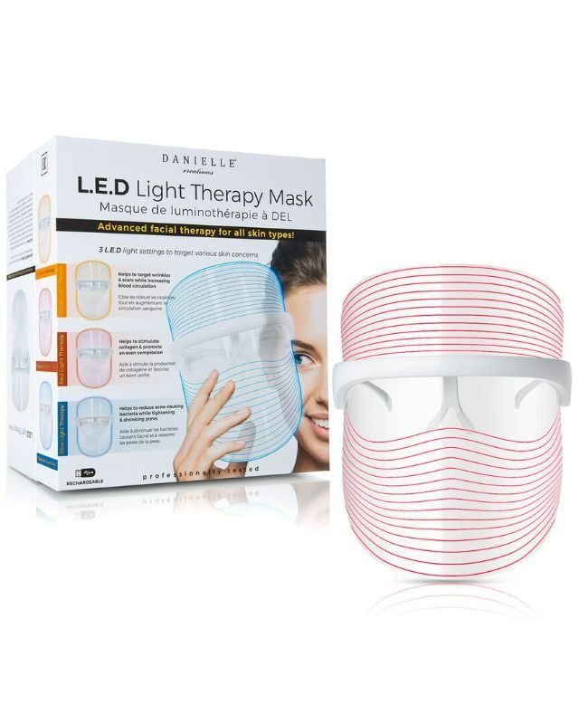 Photo 1 of Danielle Creations 3-In-1 Led Light Therapy Mask Offers Red Blue & Orange Light Settings Targeting Concerns Of Aging Acne & Pigmentation Promoting Healthier Skin By Stimulating Cells For A Glowing & Younger Look New
