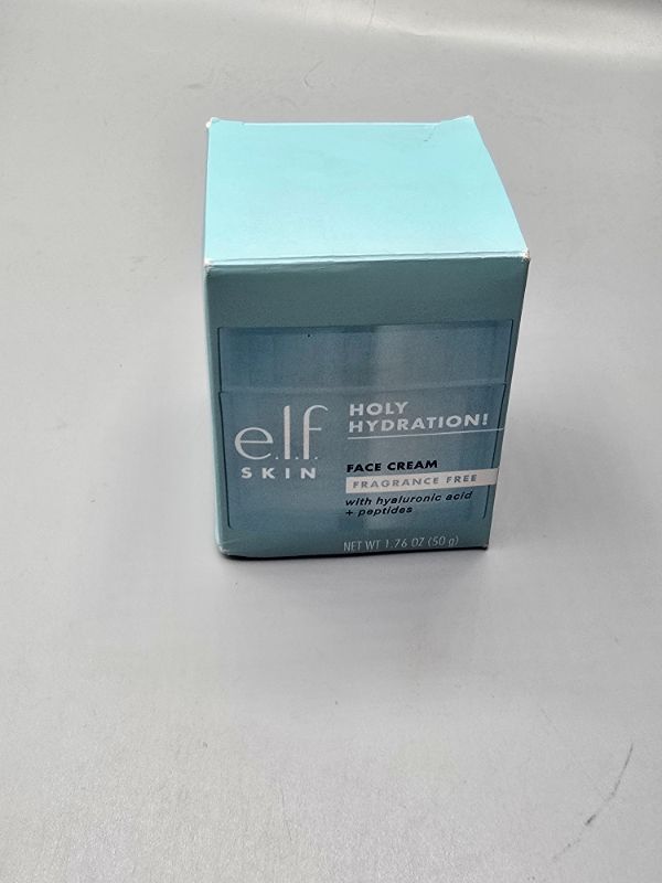 Photo 1 of e.l.f. SKIN Holy Hydration! Face Cream, Fragrance Free, Smooth, Non-Greasy, Lightweight, Nourishing, Moisturises, Softens, Absorbs Quickly, Suitable For All Skin Types