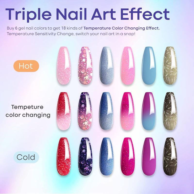 Photo 1 of 30 Pack Gel Polish 24 Jodsone Summer Colors & 6 Color Changing By Modelones