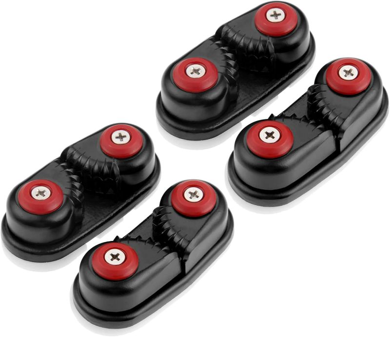 Photo 1 of Yetaha 4 Pack Kayak Cam Cleat, Fast Entry Kayak Cleats Marine Aluminum Cam Cleats for Boat Canoe Sailing Sailboat Dinghy Accessories