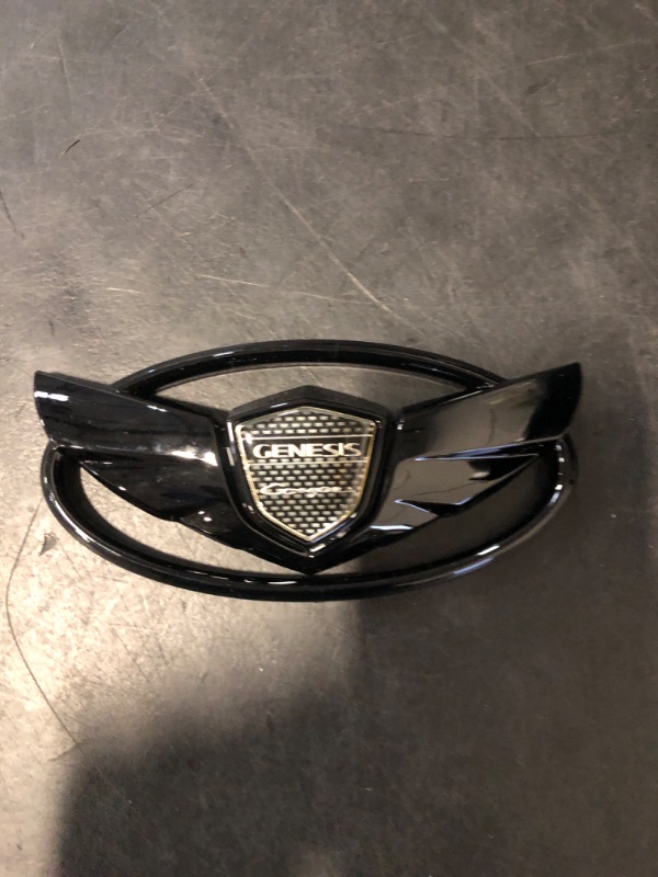 Photo 1 of Genesls Coupe 3D Front Rear Emblem,The Art of Speed Vintage Nameplate Badge Compatible with Genesls 2010-2017(Bright Black)