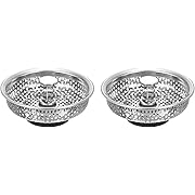 Photo 1 of METALLIXITY Kitchen Sink Strainer (3.3" x 1.6"), Stainless Steel Sink Drain Strainer and Stopper Food Catcher - for Kitchen Sink, Black, Silver Tone