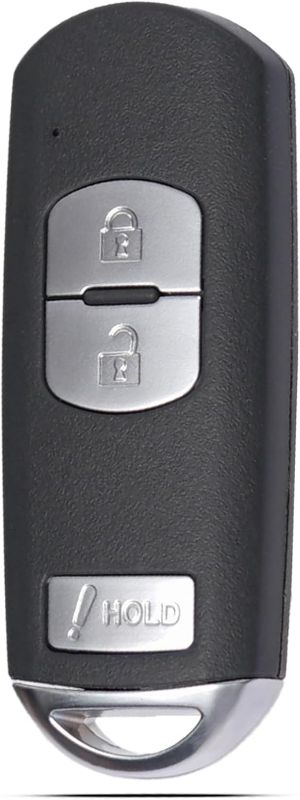 Photo 1 of Key Fob Keyless Entry Fits for Mazda 3 2014-2018 / CX3 2016-2020 / CX5 2012-2019 Remote Control Key Replacement 3 Button 49 Chip WAZSKE13D01 KDY3-67-5DY 315MHz