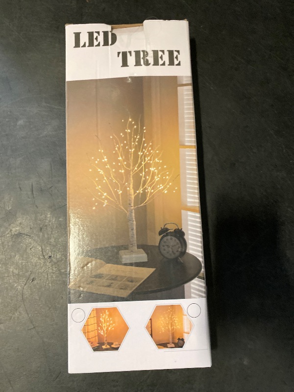 Photo 1 of Woohaha 2FT Money Tree with Holder,24LED Lighted Birch Tree table centerpiece,Gift Card Tree Battery/USB Powered with 6 Clips and 6 Greeting Cards for Home, Party,Christmas,Wedding,Birthday,Graduation