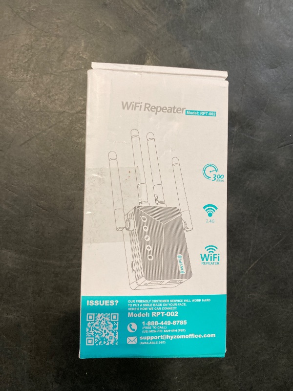 Photo 1 of WiFi Extender, WiFi Extender Signal Booster Dual-Band(5.8G&2.4G) Wireless Repeater Coverage to 12880 sq. ft & 105 Devices, 1-Tap Setup, Supports Ethernet Port, Faster Speed