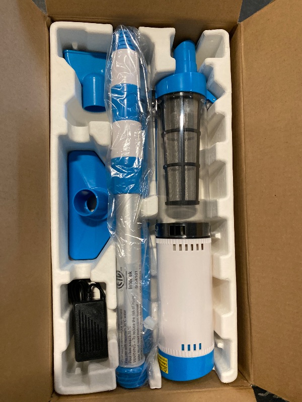 Photo 1 of AUNMAS 3 in 1 Pool Vacuum for Outdoor Pools, ABS 4 Heads Rechargeable Powerful Suction Electric Swimming Pool Vacuum Cleaner for Bathtubs Fish Pools (US Plug 100-240v)