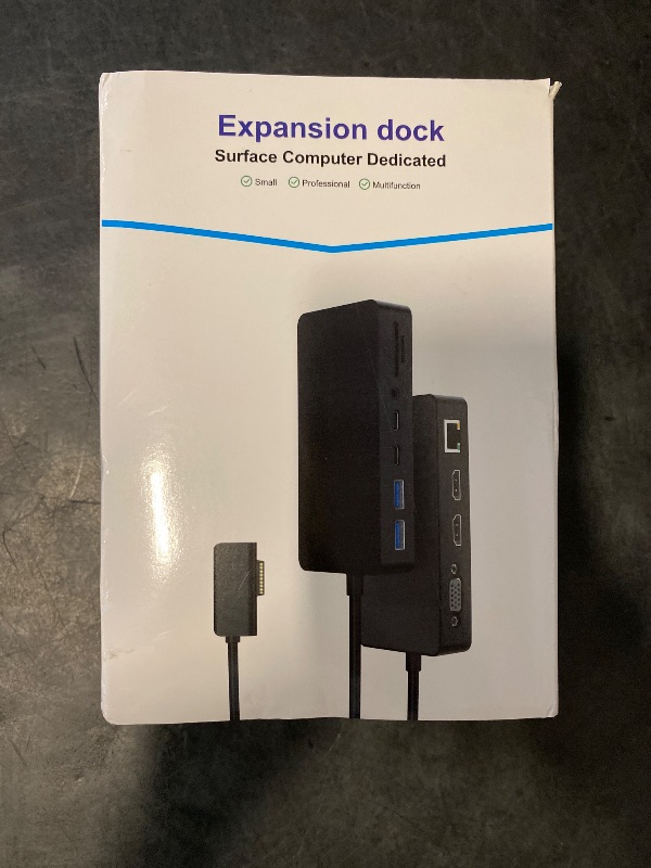 Photo 1 of Microsoft Surface Pro Docking Station Triple Display Dual HDMI+VGA, 12 in 1 Surface Dock with Ethernet SD/TF Audio 4*USB, Dock for Surface pro 10/9/8/X/7/6/5/4, Surface Laptop 6/5/4/3/2, Surface Book