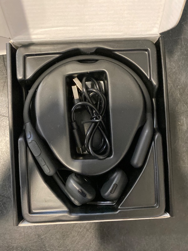Photo 1 of NUROUM OpenEar Pro Headphones with Mic, ENC Noise Cancelling Microphone, Bluetooth 5.3 Multi-Point Connection, Sweatproof Wireless Headset for Work, 15H Comfort for Driving, Office, Workout OW20B-C