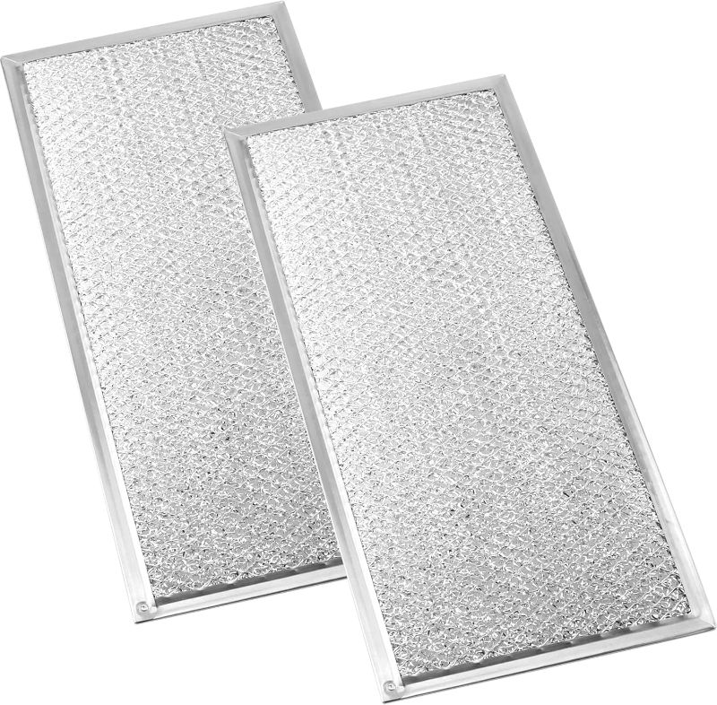 Photo 1 of Microwave Grease Filter 13x6 fit for Maytag-Whirlpool-Kitchen Aid Microwave Filter Replacement Kitchen Hood Vent Filter 6x13 fit for Amana Microwave Filter Replacement W10208631A 2 Pack prime&swift