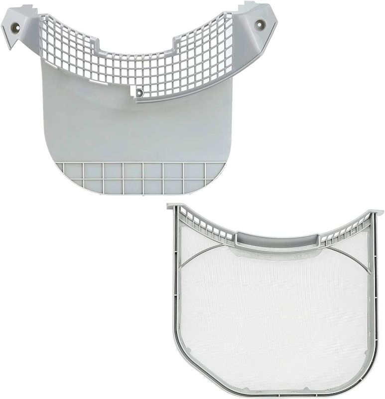 Photo 1 of ADQ56656401 Dryer Lint Filter Upgraded Stainless Steel Mesh & MCK49049101 Lint Trap Cover Housing for LG ADQ566564 & Ken-more Elite Dryer Lint Screen Replacement