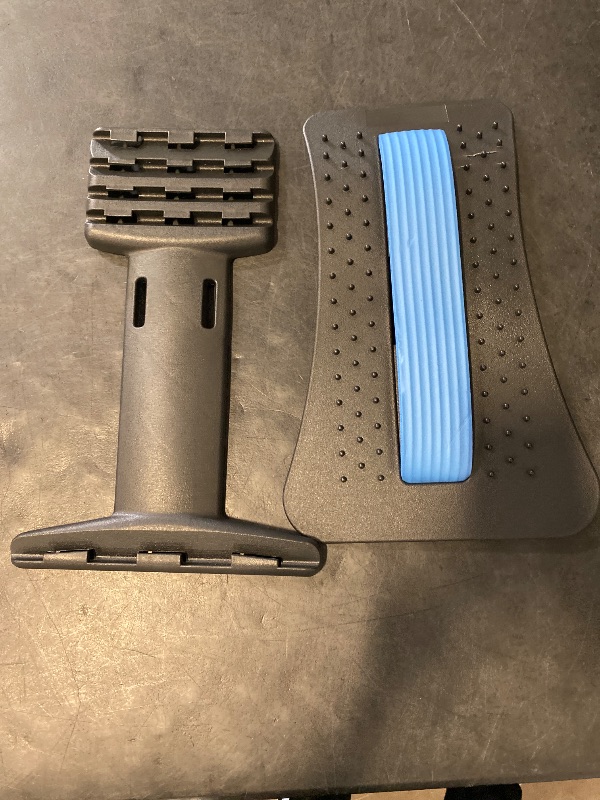 Photo 1 of Back Stretcher for Lower Back Pain Relief, 3 Level Adjustable Lumbar Back Cracker Board, Back Cracking Device, Back Massager for Scoliosis, Spine Decompression