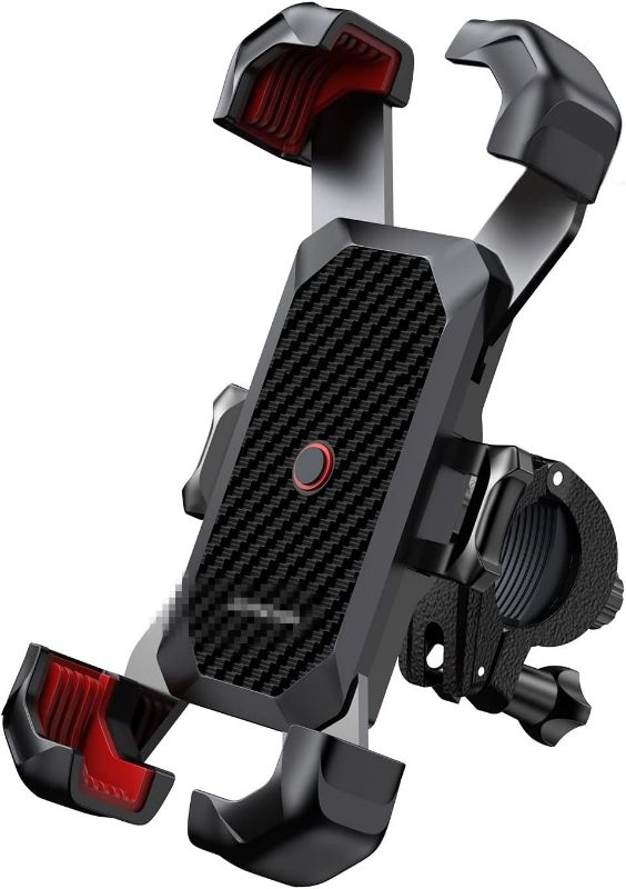 Photo 1 of BEIYAO Motorcycle Phone Mount Bike Phone Holder 360° Universal Bicycle Phone Holder for 4.7-7 Inch Mobile Phone Stand
