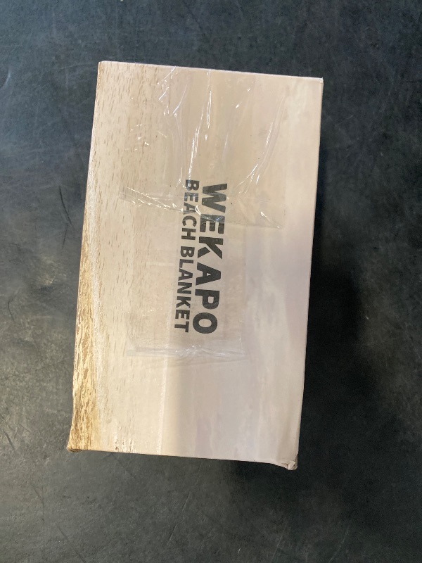 Photo 1 of Wekapo Beach Blanket Sandproof, Beach Mat, Big & Compact Sand Free Mat Quick Drying, Lightweight & Durable with 6 Stakes & 4 Corner Pockets, Standard (1~3 person)
