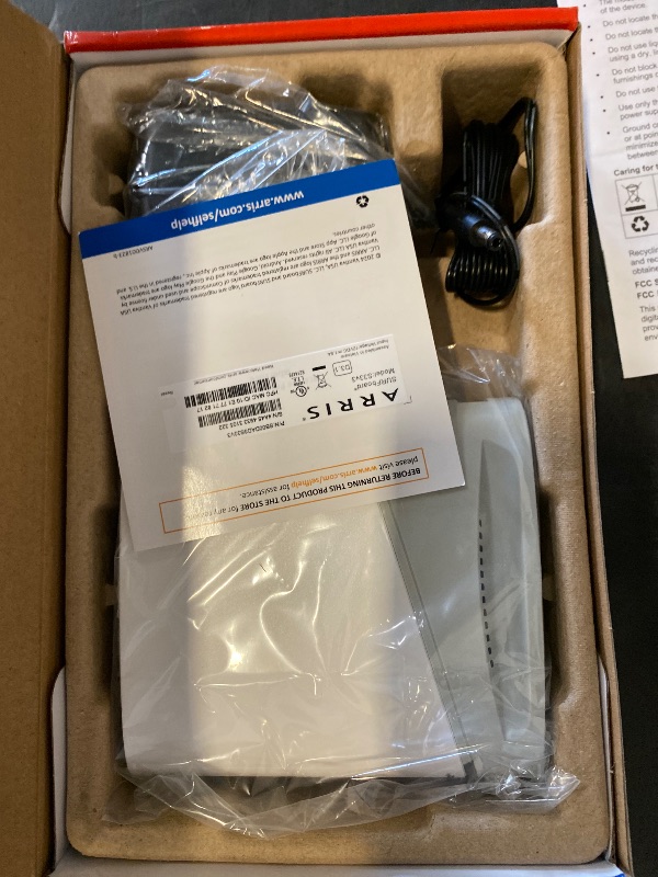 Photo 1 of ARRIS (S33) - Cable Modem - Fast DOCSIS 3.1 Multi-Gigabit Cable Modem For Comcast Xfinity, Cox, Spectrum & More 1 & 2.5 Gbps Ports 2.5 Gbps Max Internet Speeds 2 Year Warranty - (No Built-in Wifi)