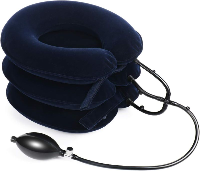 Photo 1 of Cervical Neck Traction Device,Effective and Instant Relief for Chronic Neck & Shoulder & Head Pain, More Effective Tension and Comfortable Without Choking