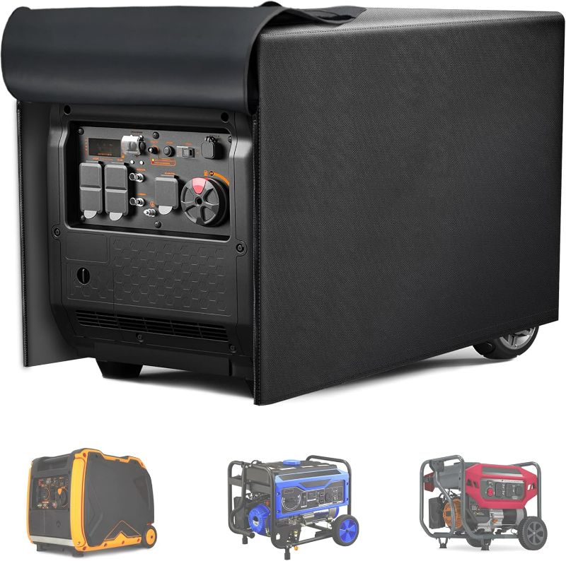 Photo 1 of Generator Cover 26”L x 20”W x 20”H, Fits Most 3000-5000W Generators, Heavy-Duty Waterproof Oxford Fabric, Windproof with Zipper Closure for Outdoor Protection