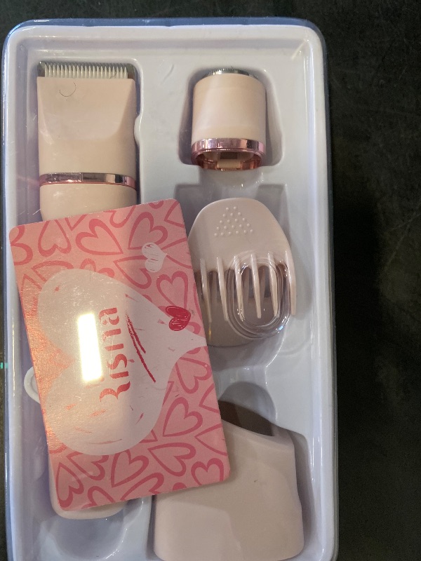 Photo 1 of Electric Shaver for Women, 2-in-1 Electric Razor for Womens Legs Underarm Face Pubic Hairs, Rechargeable Razor Body Hair Trimmer Wet & Dry Use