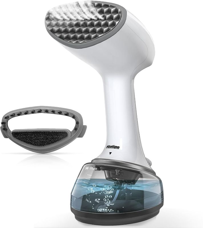 Photo 1 of Handheld Steamer for Clothes 1200W, Clothes Steamer with Large 360ml Water Tank, Fast Wrinkle Remover Portable Garment Steamer, Ideal for Home, Office, Travel, White