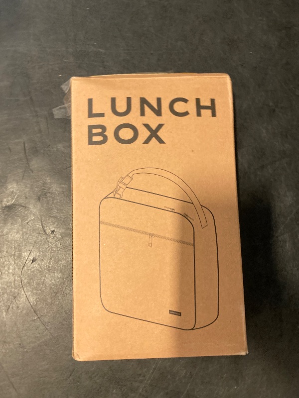 Photo 1 of Lunch box Lunch bag for men women Insulated Lunchbox Lunch bags for Work Picnic Travel (Black)