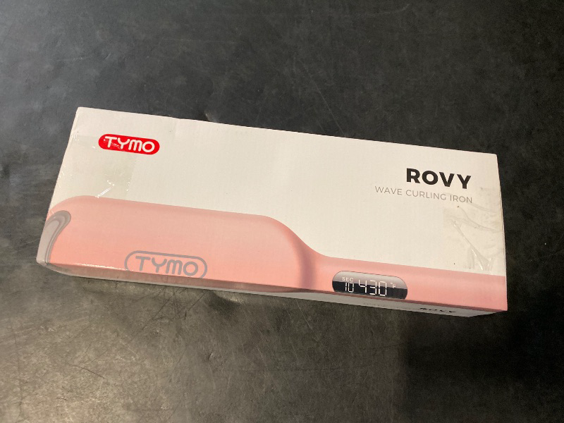 Photo 1 of Curling Iron Hair Crimper Waver - TYMO ROVY Beach Waves Curling Wand, Ionic Deep Waver Hair Curler Tool with Ceramic 3 Barrel for Women, Dual Voltage, Anti-Scald, Easy to Use, Pink, 1 Inch