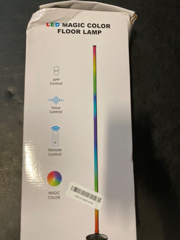 Photo 1 of Corner Floor Lamp,70" Smart RGBW LED Corner Lamp with Glow Ball Light,16 Million Colors Changing Corners Lamp with Remote and App Control,Music Sync & Timing Smart Floor Lamp for Living Room