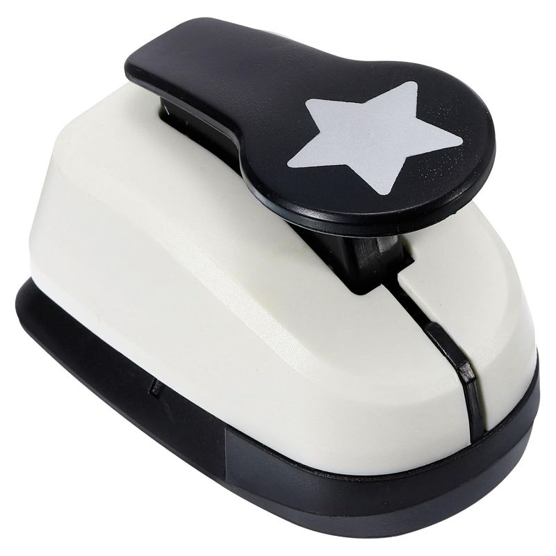 Photo 1 of PATIKIL 1 Inch Star Punch, Star Hole Paper Punch Hole Puncher Shape Punches for Crafting Scrapbooking DIY Card Making