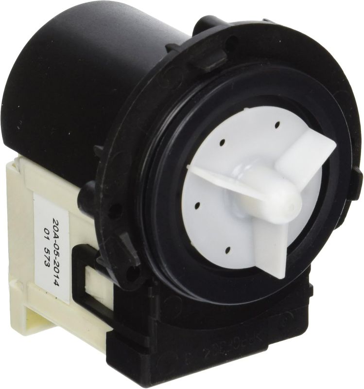 Photo 1 of LG 4681EA2001T Genuine OEM Drain Pump Assembly for LG Washing Machines, Black
