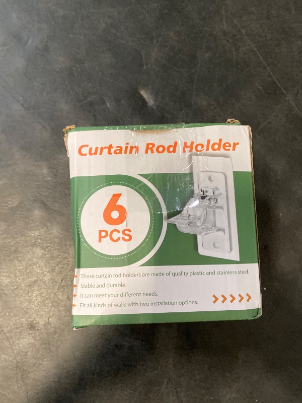 Photo 1 of 6PCs No Drill Curtain Suspenders - Self Stick Curtain Hangers, Adjustable, Multi-Room