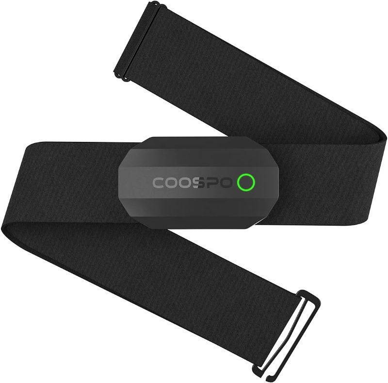 Photo 1 of COOSPO Bluetooth Heart Rate Monitor Chest Strap H808S, ANT+ BLE HR Monitor Chest, HRM IP67 Waterproof, 300H Battery Life