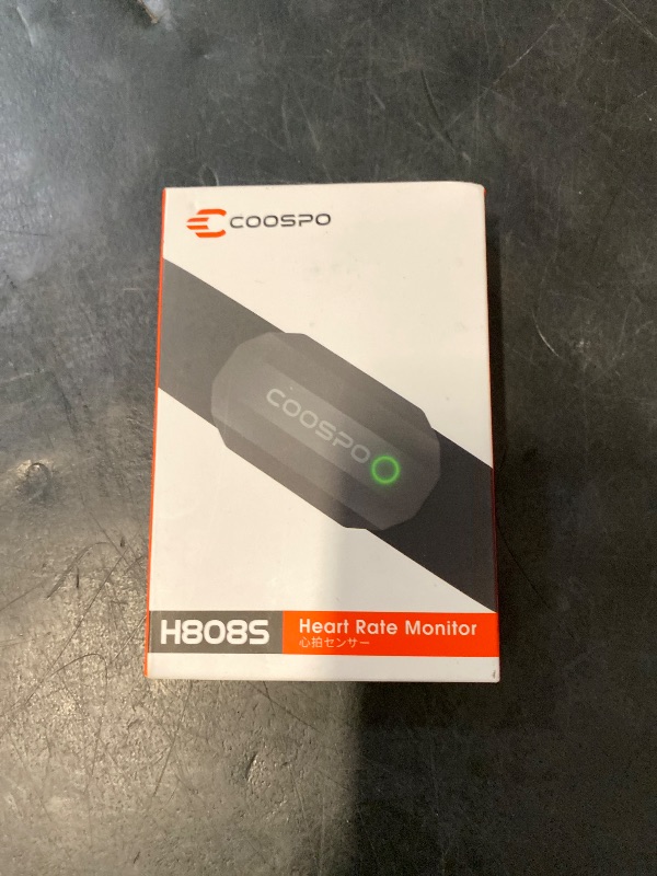 Photo 1 of COOSPO Bluetooth Heart Rate Monitor Chest Strap H808S, ANT+ BLE HR Monitor Chest, HRM IP67 Waterproof, 300H Battery Life