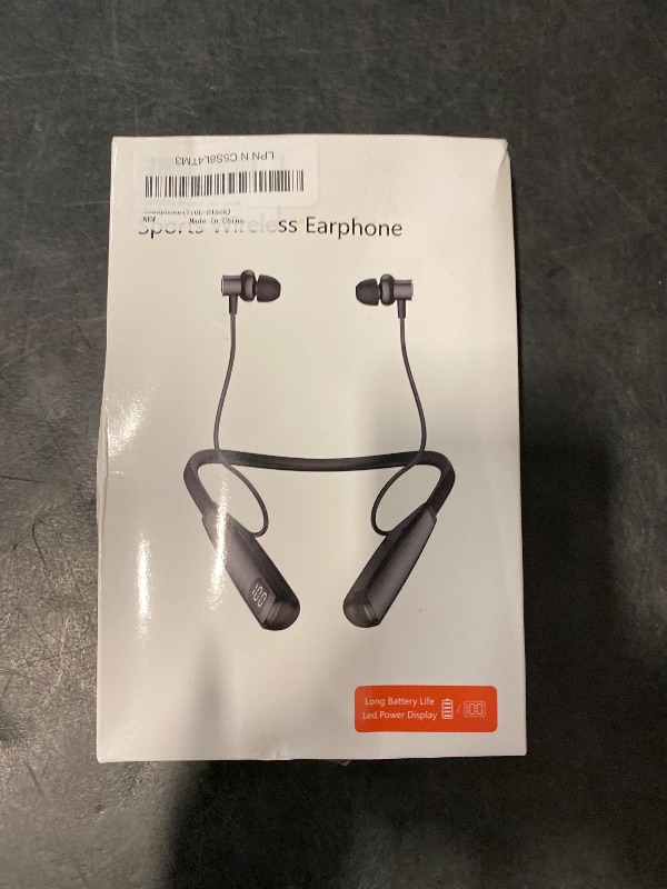 Photo 1 of Neckband Bluetooth Earbuds, Wireless Bluetooth 5.3 Headphones 80Hrs Extra Long Playtime Stereo Bass in-Ear Headsets with Mic, IPX6 Waterproof Magnetic Earbuds, HD Sound for Running, Gym, Travel