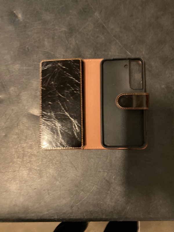 Photo 1 of Samsung Galaxy S22 Wallet Case with Card Holder | RFID Blocking | PU Leather Folio Flip | TPU Protective Cover | Credit Card Slots | For 6.1" Galaxy S22 | Coffee Color