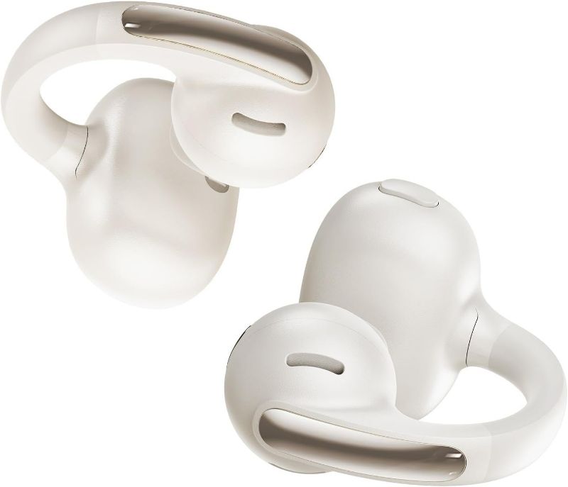Photo 1 of Baseus Bowie MC1 Open Ear Clip-On Earbuds, Adaptive Comfort with Anti-Drop Design, Impactful Sound with Adaptive Bass Boost, Adaptive Noise Cancelling Calls, IP57 Waterproof, 40H Playtime, Lightweight