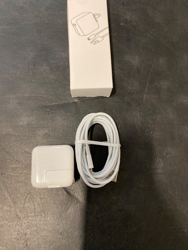 Photo 1 of iPad Charger, iPhone Charger Pad Cord Fast Charging 12W USB Wall Charge Foldable Portable Travel Plug with 6.6FT Lightning iPad Cable Compatible with iPhone, iPad, iPad Mini 1/2/3/4/5,iPad Air 1/2/3