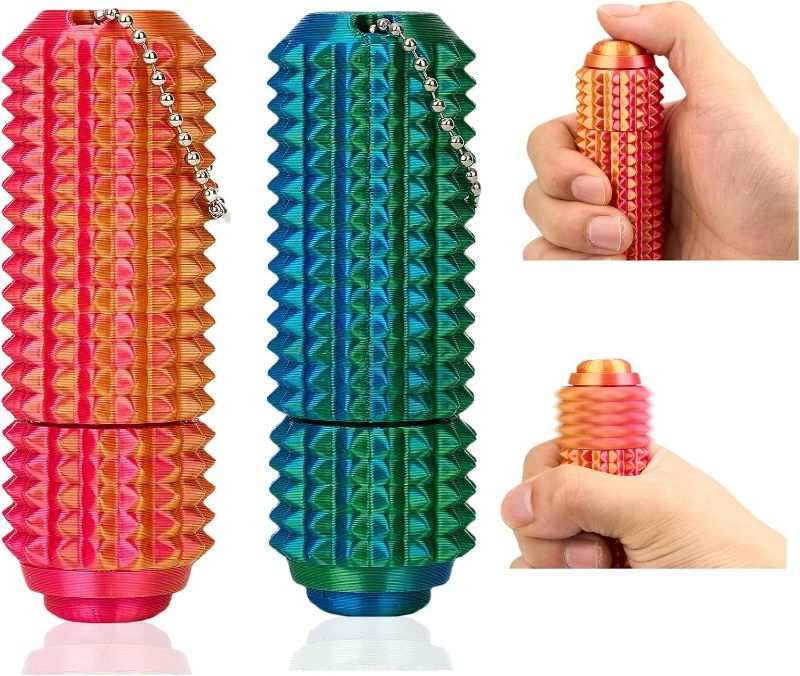 Photo 1 of Button Click,Spinners,Little Ouchies Pain Stim Fidget Spiky Toy for Adults with Keychain,3-in-1 Design for Stress Relief