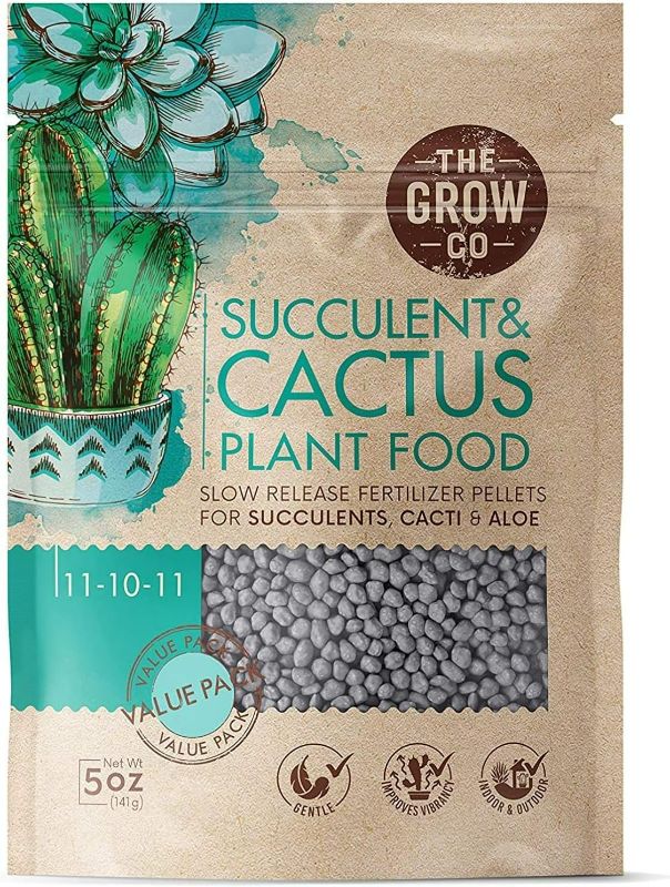 Photo 1 of Succulents & Cactus Plant Food - Gentle Long Lasting Formula, Slow Release Fertilizer (Liquid Alternative) for All Potted Succulent, Cacti & Aloe Vera Plants (5 oz)