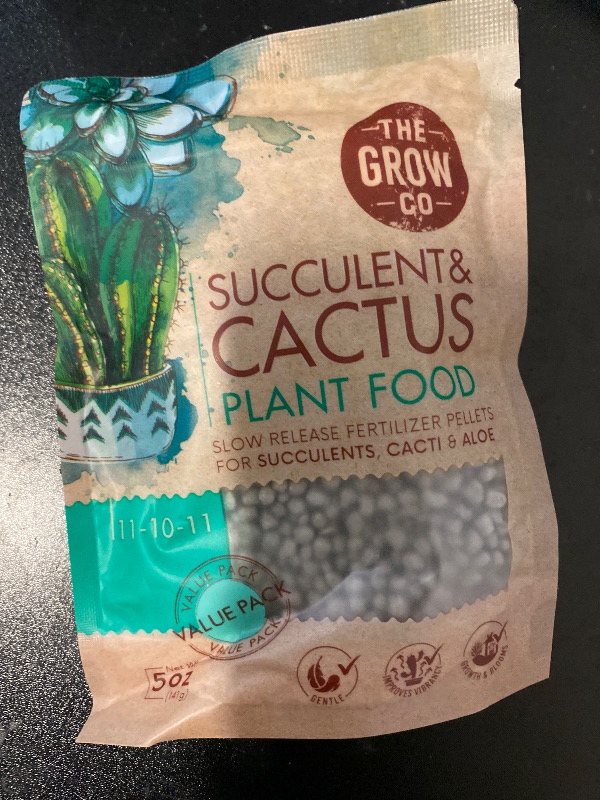 Photo 1 of Succulents & Cactus Plant Food - Gentle Long Lasting Formula, Slow Release Fertilizer (Liquid Alternative) for All Potted Succulent, Cacti & Aloe Vera Plants (5 oz)