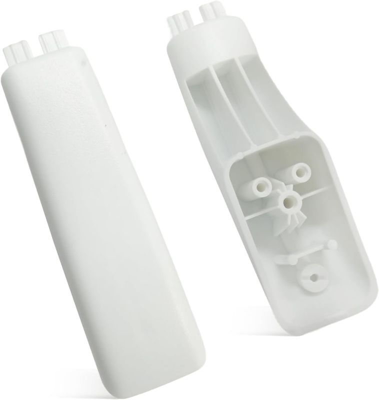 Photo 1 of 2-Pack WB07K10043 Oven End Cap Handle (White) Compatible with GE Oven, Replaces AP3140301, 242805, AH228368, EA228368, PS228368, WB07T10144