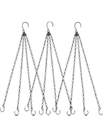 Photo 1 of Hanging Baskets Chains 23 Inches 4 Leads Hanging Chains Flower Pot Hanger Replacement Plant Hangers for Planters and Lanterns, Pack of 3 (4 Legs)