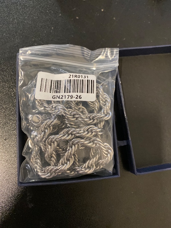 Photo 1 of U7 Figaro Chain Twisted Rope Chain Men Women Stainless Steel Necklace 18K Gold Plated