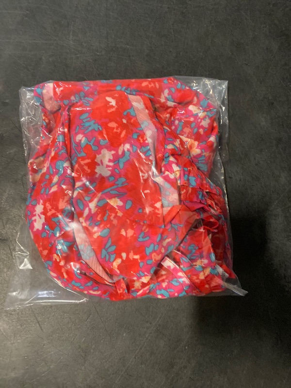 Photo 1 of Size L SimpleFun Womens Skorts Floral Ruffled Chiffon Flowy Shorts Summer Flared Mini Skirts