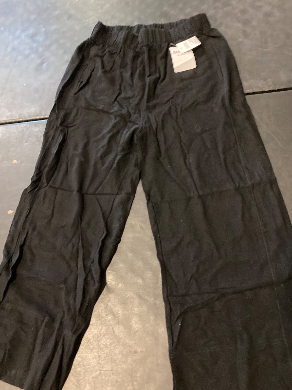Photo 1 of Size XL Womens Casual Smocked High Waisted Pants Loose Fit Wide Leg Pants with Pockets 2025 Summer Pajamas Lounge Trousers