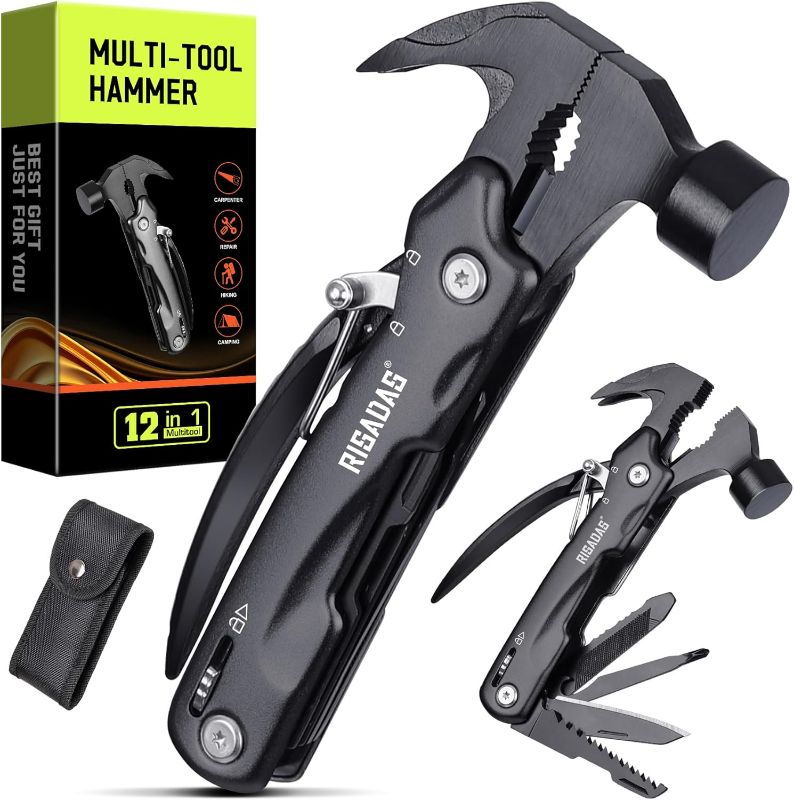 Photo 1 of Gifts for Men - Birthday Gifts for Man, Dad, Husband, Mens Gift Ideas - Stocking Stuffers for Men, Mens Stocking Stuffers - Christmas Fathers Day Groomsmen Gift - Multitool Hammer for Camping, Hiking