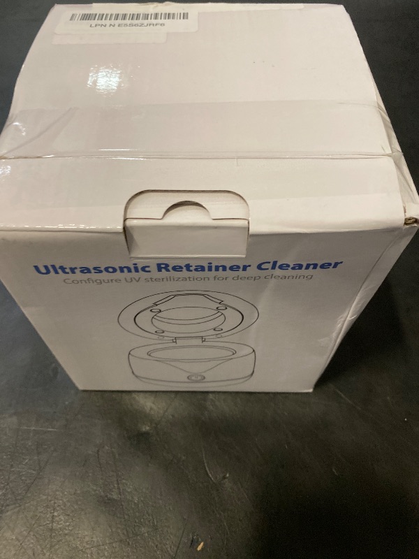 Photo 1 of Ultrasonic Retainer Cleaner - UV Dental Cleaning Pod Night Guard Cleaner for Dentures, Aligner, Braces, Toothbrush Heads, Jewelry (Blue)